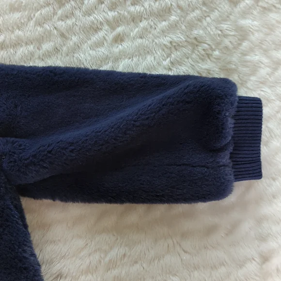 GYMBOREE | Faux Fur Navy Jacket - Picture 10 of 12